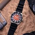 Citizen Citizen Promaster NY0120-01Z механические мужские часы часы крупный план оранжевый циферблата
