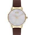 Slazenger Slazenger Classic SL.09.2031.3.03  SL.09.2031.3.03 кварцевые женские часы  серебристый циферблат, браслет кожаный — вид спереди