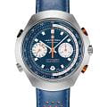Hamilton Hamilton American Classic Chrono-Matic 50 H51606640  H51606640 механические мужские часы  синий циферблат, браслет кожаный — вид спереди