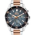 Slazenger Slazenger SL.09.2273.2.07  SL.09.2273.2.07 кварцевые мужские часы синий циферблат, браслет суперметалл с ip покрытием — вид спереди