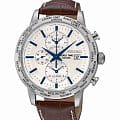 Seiko Seiko Conceptual Series Dress SPL051P1  SPL051P1 кварцевые мужские часы белый циферблат, браслет кожаный — вид спереди