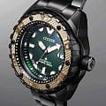 Citizen Citizen Promaster NB6008-82X механические мужские часы часы крупный план зеленый циферблата