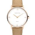Amalys Amalys Kelly AMW-186  AMW-186 кварцевые женские часы белый циферблат, браслет кожаный — вид спереди