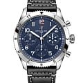 Breitling Breitling Classic Avi Chronograph 42 Tribute To Vought F4U Corsair A233801A1C1X1  A233801A1C1X1 механические мужские часы синий циферблат, браслет кожаный — вид спереди