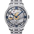 Tissot Tissot Chemin des Tourelles Squelette T099.405.11.418.00 Chemin des Tourelles T0994051141800 механические мужские часы  серый циферблат, браслет нержавеющая сталь — вид спереди