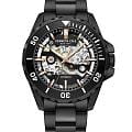 Kenneth Cole Kenneth Cole Automatic KCWGY0046002  KCWGY0046002 механические мужские часы черный циферблат, браслет нержавеющая сталь с ip-покрытием — вид спереди