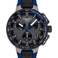 Tissot Tissot T-Race Cycling T111.417.37.441.06 T Race Cycling T1114173744106 кварцевые мужские часы черный циферблат, браслет силикон — вид спереди