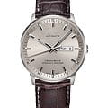 Mido Mido Commander Chronometer M021.431.16.071.00  M0214311607100 механические мужские часы серебристый циферблат, браслет кожаный — вид спереди
