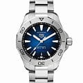 TAG Heuer TAG Heuer Aquaracer Professional 200 WBP2111.BA0627  WBP2111.BA0627 механические мужские часы  синий циферблат, браслет нержавеющая сталь — вид спереди
