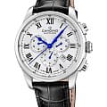 Candino Candino Chronograph C4745/4  C4745/4 кварцевые мужские часы серебристый циферблат, браслет кожаный — вид спереди