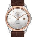 Santa Barbara Polo & Racquet Club Santa Barbara Polo & Racquet Club Noble SB.1.10535-3  SB.1.10535-3 кварцевые мужские часы серебристый циферблат, браслет кожаный — вид спереди