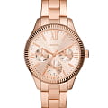 Fossil Fossil FB-01  BQ3691  BQ3691 кварцевые женские часы золотой циферблат, браслет нержавеющая сталь — вид спереди