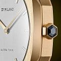 D1 Milano D1 Milano Ultra Thin UTLL03 кварцевые женские часы часы крупный план серебристый циферблата