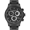 Lee Cooper Lee Cooper LC07360.650  LC07360.650 кварцевые мужские часы черный циферблат, браслет нержавеющая сталь с pvd-покрытием — вид спереди