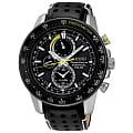 Seiko Seiko Sportura SSC361P1  SSC361P1 кварцевые мужские часы черный циферблат, браслет 18-каратное желтое золото — вид спереди