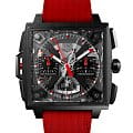 TAG Heuer TAG Heuer Monaco Split-seconds Chronograph CBW2181.FC8322  CBW2181.FC8322 механические мужские часы черный циферблат, браслет тканевый — вид спереди