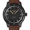 Aviator Aviator Douglas Dakota V.3.31.5.228.4  V.3.31.5.228.4 механические мужские часы черный циферблат, браслет кожаный — вид спереди