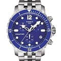 Tissot Tissot Seastar 1000 T066.417.11.047.00 Seastar 1000 T0664171104700 кварцевые мужские часы  синий циферблат, браслет нержавеющая сталь — вид спереди