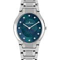 Jacques Lemans Jacques Lemans Florence 1-2155A  1-2155A кварцевые женские часы бирюзовый циферблат, браслет нержавеющая сталь — вид спереди