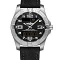 Breitling Breitling Aerospace EVO E79363101B1W1  E79363101B1W1 кварцевые мужские часы черный циферблат, браслет полиамидная ткань — вид спереди